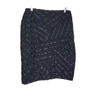 Lafayette 148 silk ribbon pencil skirt